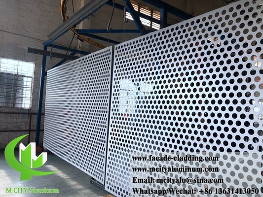 China Fabricante de paneles perforados para revestimiento de fachadas de aluminio arquitectónicas exteriores