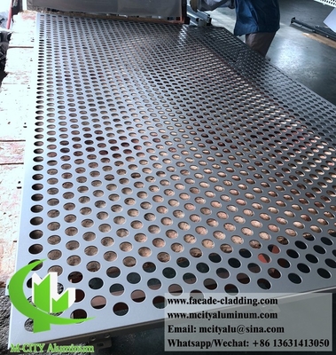 Hojas de metal perforadas CNC para revestimiento exterior de fachadas de hojas de aluminio para revestimiento exterior de fachadas