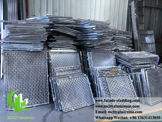 Hojas de metal perforadas CNC para revestimiento exterior de fachadas de hojas de aluminio para revestimiento exterior de fachadas