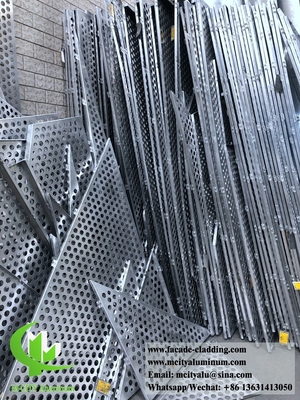 Hojas de metal perforadas para fachadas de decoración de paredes