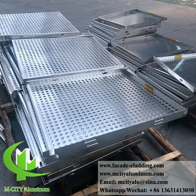 Hoja de metal perforada por CNC Revestimiento exterior de fachada de hojas de aluminio de 3 mm plegadas