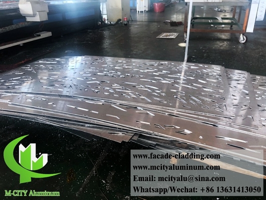 Hojas de metal perforadas para fachadas de decoración de paredes
