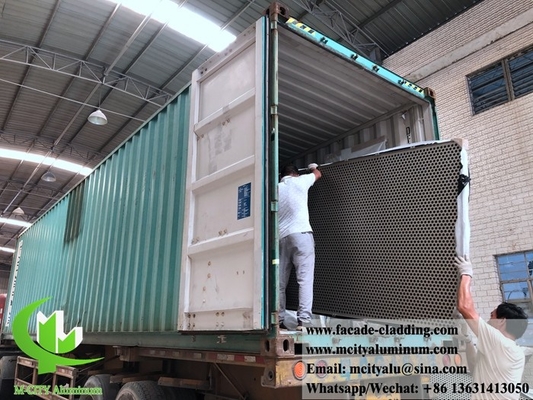 Fabrica de paneles de aluminio sólido de diseño de fachadas metálicas en Foshan, China