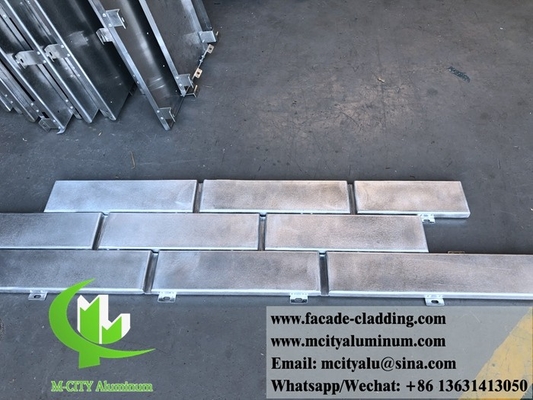 Imitación de ladrillos de metal para revestimiento de paredes de aluminio para revestimiento de paredes para decoración de fachadas