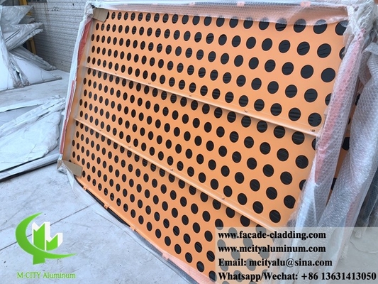 Cnc Arquitectónica de chapa perforada de aluminio exterior de chapa de fachada revestimiento de 3 mm plegado
