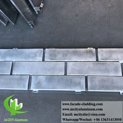 Imitación de ladrillos de metal para revestimiento de paredes de aluminio para revestimiento de paredes para decoración de fachadas