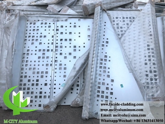 Fabrica de paneles de aluminio sólido de diseño de fachadas metálicas en Foshan, China