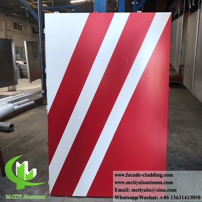 Panel exterior de aluminio para recubrimiento de paredes con recubrimiento en polvo de corte CNC blanco