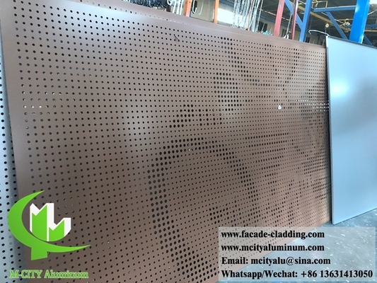 Cnc Arquitectónica de chapa perforada de aluminio exterior de chapa de fachada revestimiento de 3 mm plegado