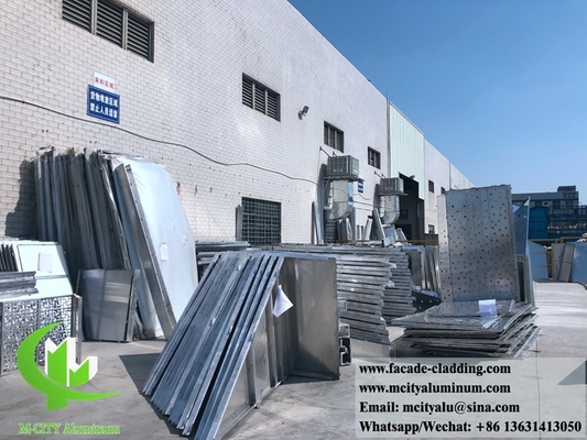China 3003 3mm panel de aluminio metálico en polvo revestido de aluminio de panel sólido pared de cortina para revestimiento de fachada