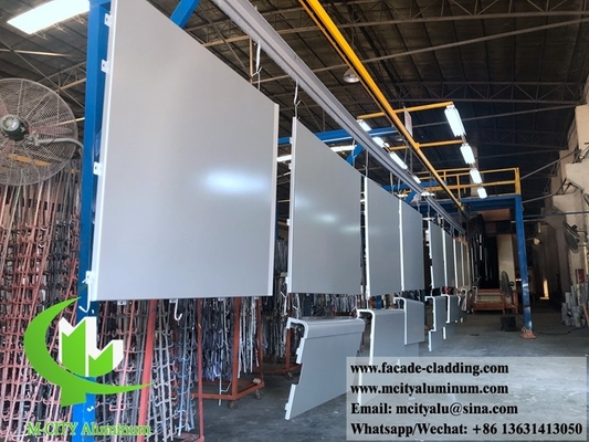 China 3003 3mm panel de aluminio metálico en polvo revestido de aluminio de panel sólido pared de cortina para revestimiento de fachada