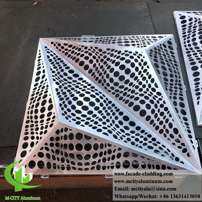 Panel de chapa perforada CNC Revestimiento exterior de fachada de chapa de aluminio para revestimiento exterior de fachada