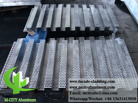 Cnc Arquitectónica de chapa perforada de aluminio exterior de chapa de fachada revestimiento de 3 mm plegado