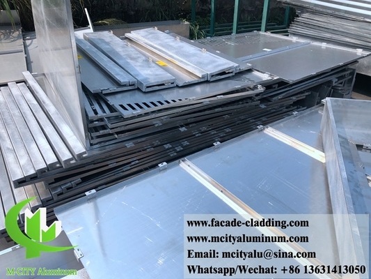 Exterior de fachada de aluminio arquitectónico cortado con láser para revestimiento de paredes de panel de aluminio sólido