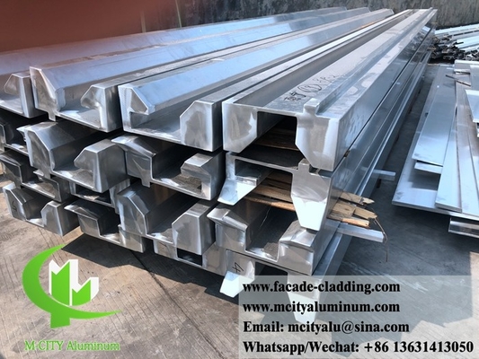 Revestimiento de pared de aluminio con revestimiento de fachada metálica de pared sólida, revestimiento antióxido duradero en polvo