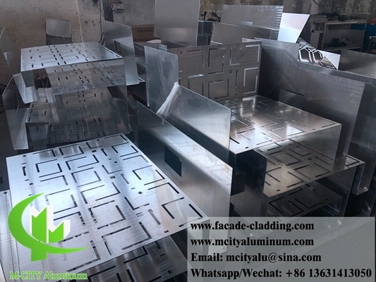 Panel exterior de aluminio para recubrimiento de paredes con recubrimiento en polvo de corte CNC blanco