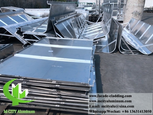 Exterior de fachada de aluminio arquitectónico cortado con láser para revestimiento de paredes de panel de aluminio sólido