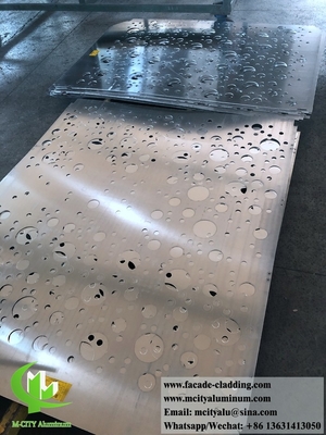 Pulsado de pantalla de patrón decorativo de aluminio material antirruda