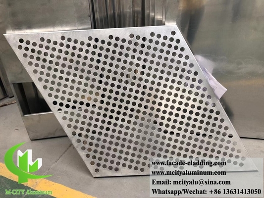 Pulsado de pantalla de patrón decorativo de aluminio material antirruda