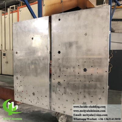 Pulsado de pantalla de patrón decorativo de aluminio material antirruda
