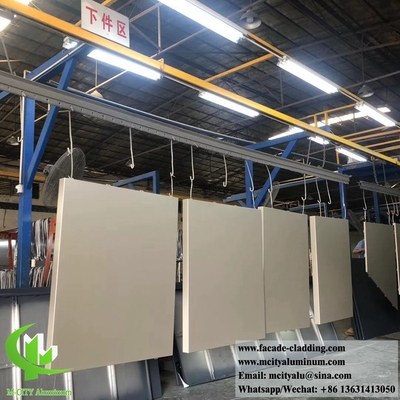 Paneles de aluminio de chapa metálica cortada por láser para sistemas de fachada de revestimiento de paredes de edificios