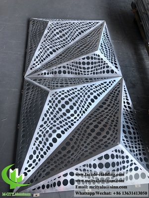 Hojas de metal perforadas para fachadas de decoración de paredes