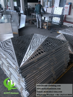 Panel de aluminio sólido de metal arquitectónico para el sistema de fachada externo