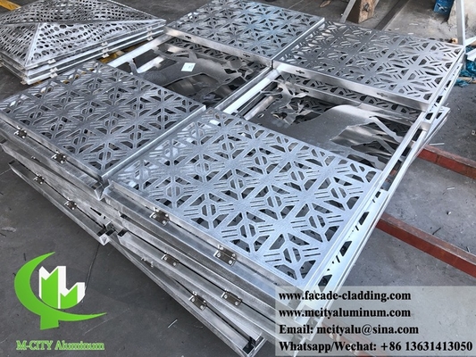 Pared de cortina de paneles metálicos de paneles sólidos de aluminio para revestimiento de fachadas de uso externo duradero