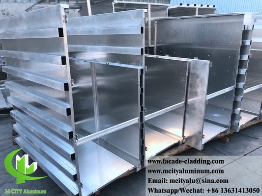 China 3003 3mm panel de aluminio metálico en polvo revestido de aluminio de panel sólido pared de cortina para revestimiento de fachada