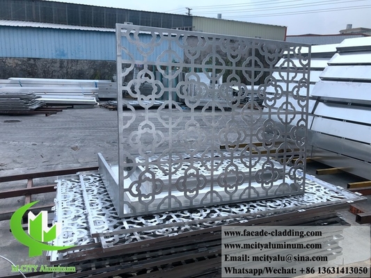 Panel de aluminio cortado por láser fachadas metálicas de revestimiento de chapa metálica recubierta en polvo
