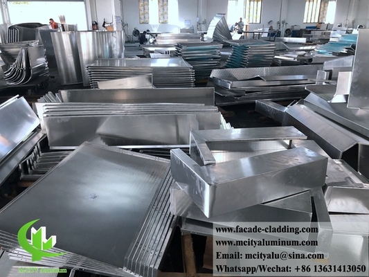 Panel de aluminio sólido de metal arquitectónico para el sistema de fachada externo