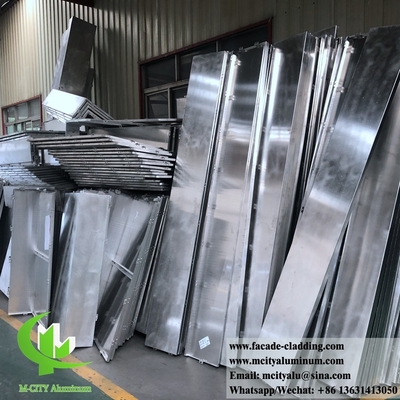 Pared cortina de paneles metálicos de aluminio fluorocarbono perforados de CNC para revestimiento de fachadas