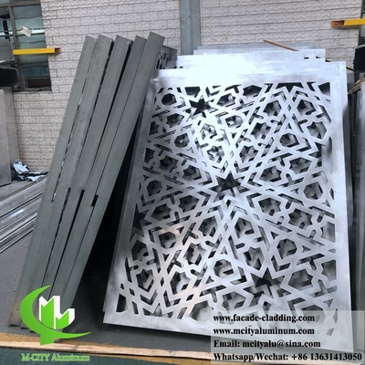 Paneles de aluminio plegados en 3D para fachadas de edificios con chapa de metal personalizada