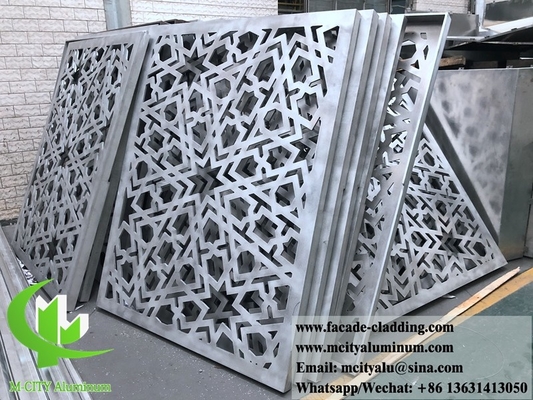 Paneles de aluminio plegados en 3D para fachadas de edificios con chapa de metal personalizada