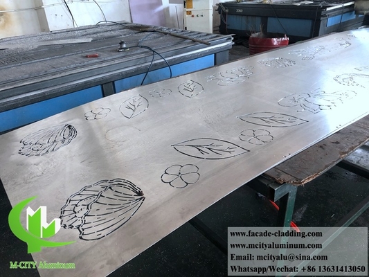 Paneles metálicos ondulados de lámina perforada de aluminio para fachadas de revestimiento de paredes