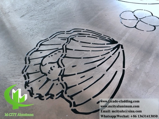 Paneles decorativos de aluminio tallados por CNC para uso exterior de fachadas revestidas con paredes arquitectónicas