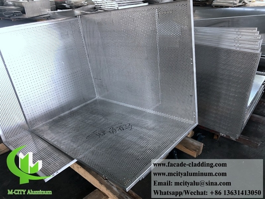 Fabricación de revestimientos metálicos perforados con fachadas de aluminio para revestimientos de paredes exteriores