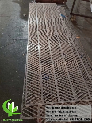 Paneles de aluminio plegados en 3D para fachada de edificios fachada de aluminio de chapa de metal personalizada