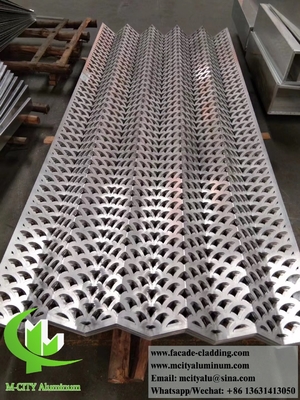 Cortado por láser Fabrica de fachada de revestimiento de aluminio de chapa metálica, proveedor de aluminio en China 3003 material