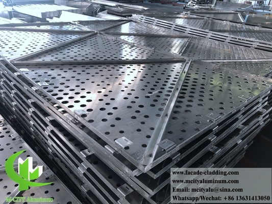Cortado por láser Fabrica de fachada de revestimiento de aluminio de chapa metálica, proveedor de aluminio en China 3003 material