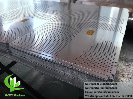 Pared cortina de paneles perforados de lámina de aluminio fluorocarbono para revestimiento de fachada proveedor en China
