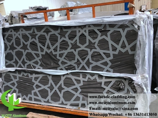 Revestimiento metálico de fachada de aluminio perforado para revestimiento de paredes exteriores recubierto en polvo