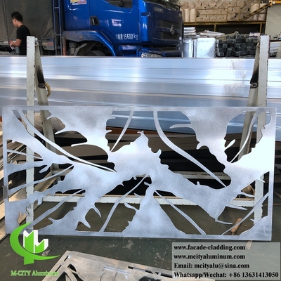 Pantalla de corte por láser de 8 mm Revestimiento de fachada de paneles de aluminio de chapa metálica para revestimiento exterior de fachada