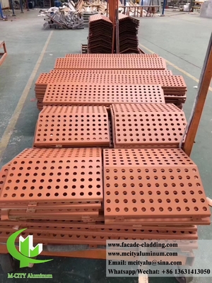 China paneles de revestimiento metálico perforados fachadas metálicas de aluminio de 3 mm