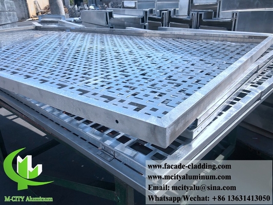 Paneles de revestimiento metálico perforados fachadas metálicas de chapa de aluminio de 3 mm