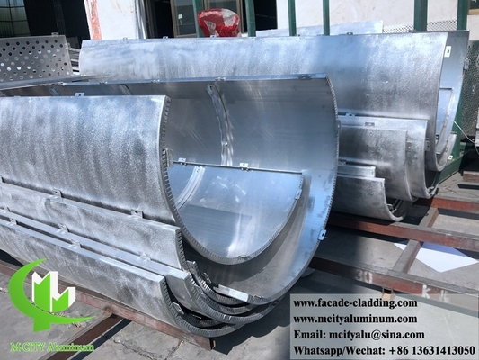 Sistema de revestimiento metálico externo paneles de fachada de aluminio recubiertos en polvo de 3 mm
