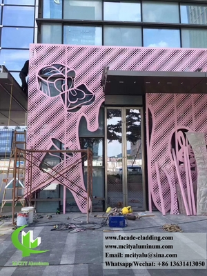 Revestimiento de paredes exteriores Fabricación de placas perforadas de paneles de aluminio para fachadas metálicas en China