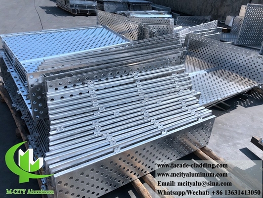 Revestimiento de paredes exteriores Fabricación de placas perforadas de paneles de aluminio para fachadas metálicas en China