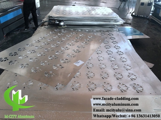 Paneles de aluminio plegados en 3D para fachadas de edificios con chapa de metal personalizada