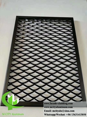 Revestimiento metálico Reticulado de malla de aluminio para revestimiento de paredes paneles de fachada
